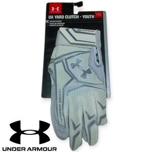Under Armour UA Yard Clutchfit Batting Gloves Youth Small White